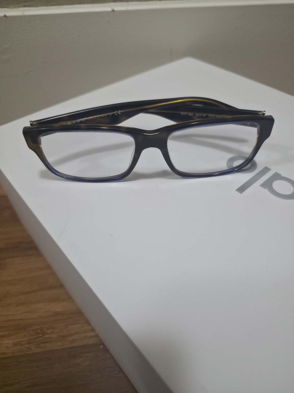 Prada Black Rectangular Optical Glasses - Picture 3 of 9